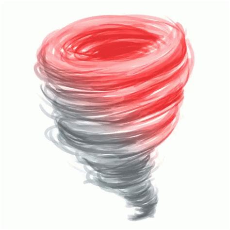 a red and grey spiral on a white background