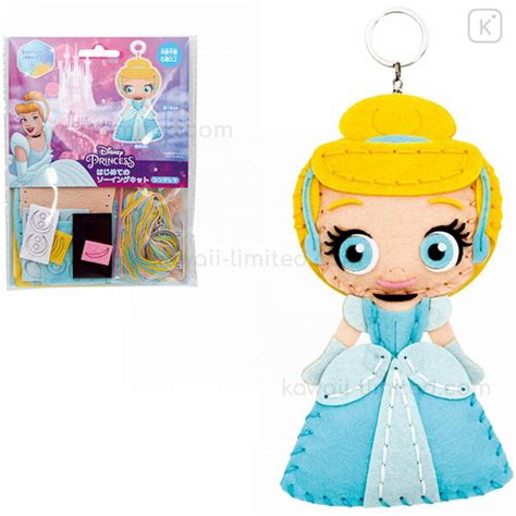 Japan Disney Keychain Plush Sewing Kit - Cinderella | Kawaii Limited