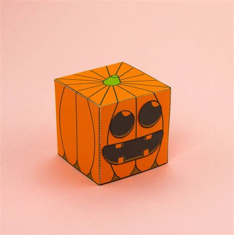 Simple Make Your Own 3D Pumpkin Halloween Paper Craft #pumpkin #papercraft #halloween #spooky # ...