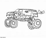 Monster Truck Grave Digger coloring Page sketch template