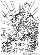 20  Leo Zodiac Sign Coloring Pages Free Printable PDF JPG PNG sketch template