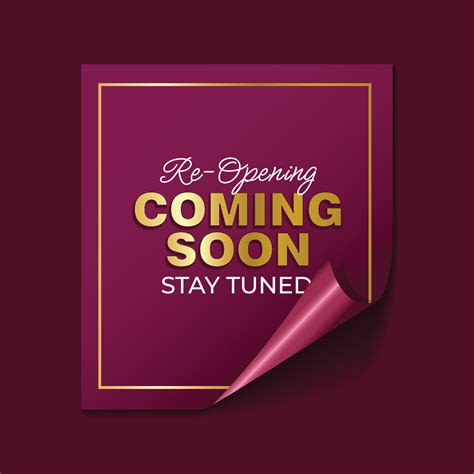 Coming soon banner template paper style 10815007 Vector Art at Vecteezy