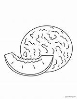 Melón Para colorear ᗎ Plantilla De Pintura Imprimible sketch template