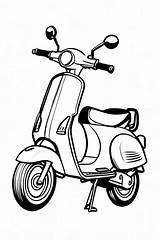 60 Scooter Coloring Pages For Kids  ShadeMaze sketch template