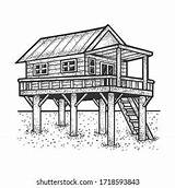Pet House Coloring Book Stock Vector Royalty Free  sketch template