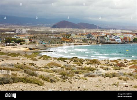 El Medano surfing beach in south Tenerife, Canary Islands, Spain Stock Photo - Alamy