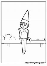Elf On The Shelf Boy Coloring Pages sketch template