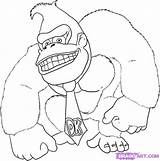 Baby Donkey Kong Coloring Pages sketch template