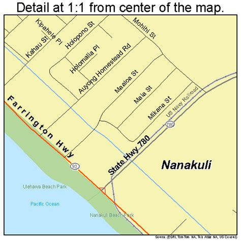 Nanakuli Hawaii Street Map 1553900