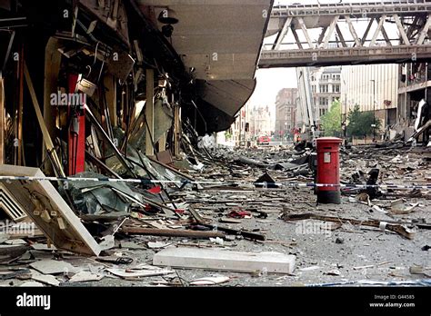 IRA bomb went off in Manchester City centre Stock Photo - Alamy