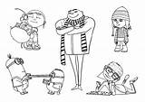 Cute Despicable Me Minion Coloring Pages sketch template