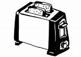 Toaster Coloring Page Pages sketch template