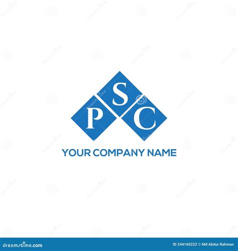 PSC Letter Logo Design on White Background. PSC Creative Initials ...