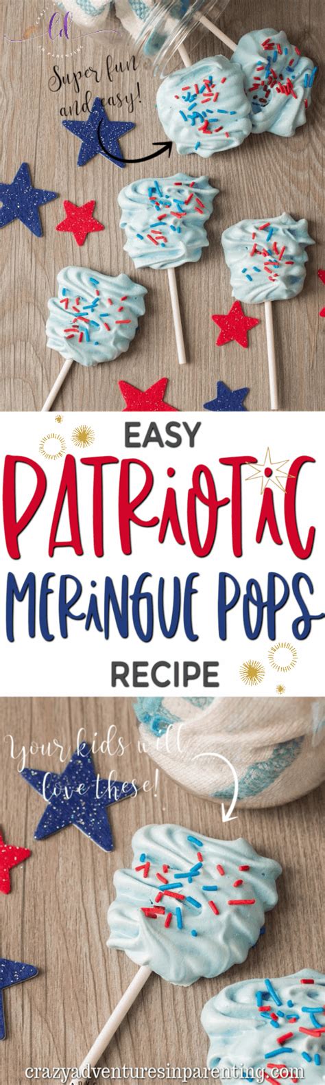 Patriotic Meringue Pops Recipe | Recipe in 2021 | Easy patriotic desserts, Patriotic desserts ...
