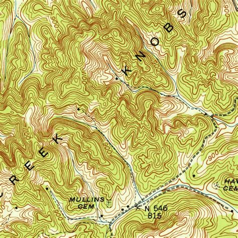 Vonore, TN (1942, 24000-Scale) Map by United States Geological Survey ...