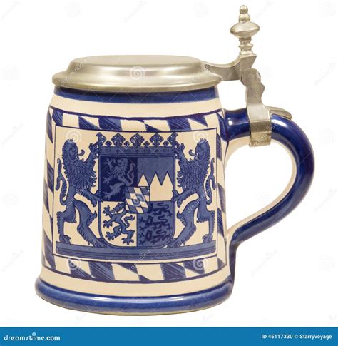 Isolated Bavarian Beer Stein II Stock Photo - Image: 45117330