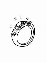 Ring coloring pages sketch template