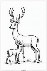 60 deer coloring Pages Free PDF & PNG Printables sketch template