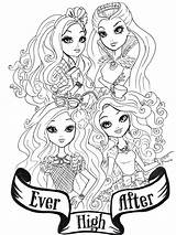 Ever After High Coloring Pages To Print sketch template
