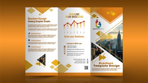 Halley Professional Bi Fold Brochure Template Graphic - vrogue.co