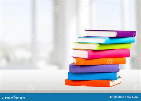 Colorful Books Collection on Background Stock Image - Image of ...