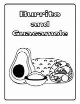Mexican Food Coloring Pages By Daisy Woman  Teachers Pay sketch template