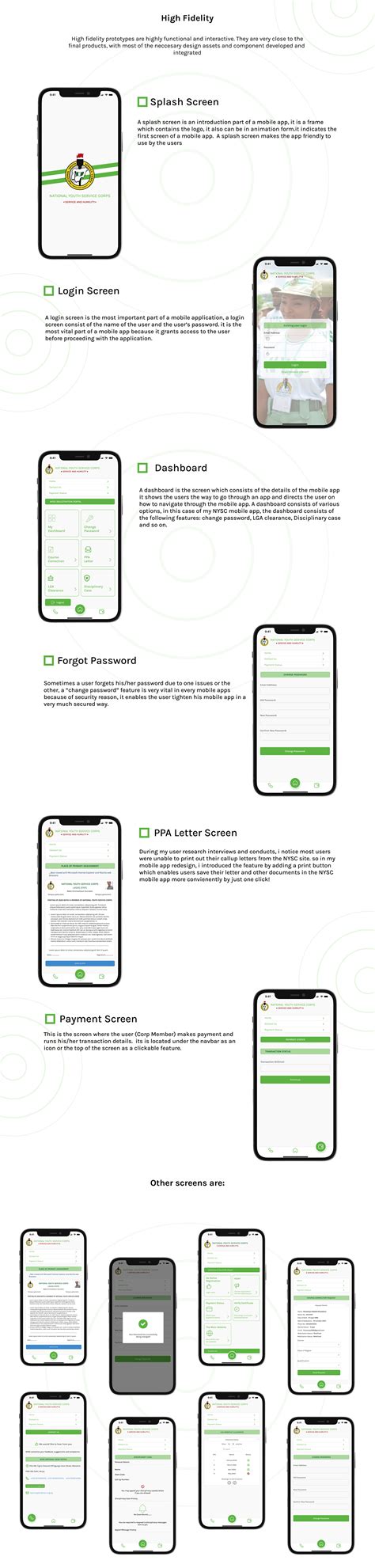 NYSC Mobile App Redesign (A UX Case Study) on Behance