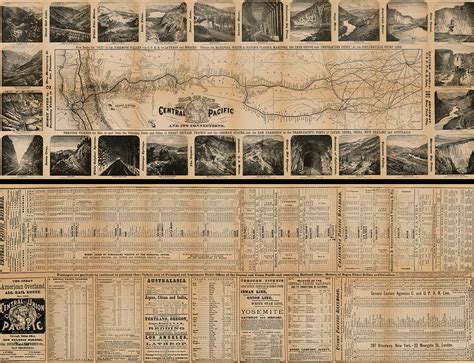 Map of the Central Pacific Railroad and its Connections San Francisco ...