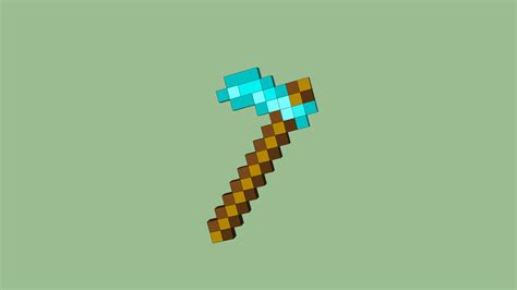 Minecraft diamond hoe | 3D Warehouse