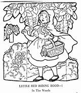 Little Red Riding Hood Coloring Page sketch template