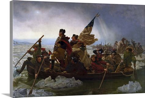 Painting of George Washington crossing the Delaware Wall Art, Canvas ...