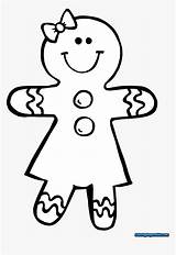 Cute Gingerbread Girl Coloring Page sketch template