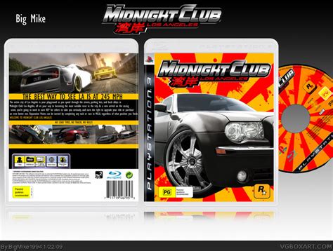 Midnight Club: Los Angeles PlayStation 3 Box Art Cover by BigMike1994