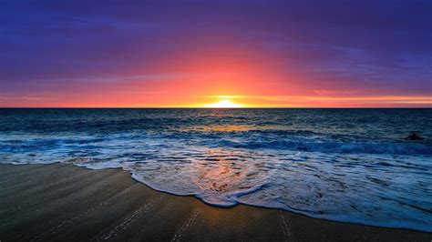 🔥 Download Sunset Beach Sky Sea Horizon Scnery 4k Phone iPhone Wallpaper 4260b by @jberg11 | 4k ...