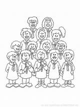 Choir Coloring Pages sketch template