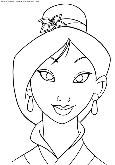 Ausmalbilder Mulan. Drucken Sie Disney Prinzessin Kostenlos – dibujos ...