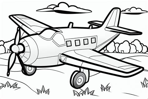 A is for airplane coloring page - lawdolf