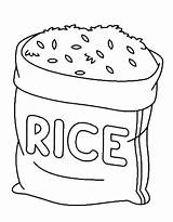Rice Plate Coloring Page sketch template
