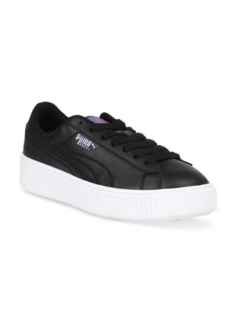 Buy Puma Women Black Leather Sneakers - Casual Shoes for Women 8758113 ...