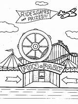Carnival Game Coloring Pages For Kids sketch template