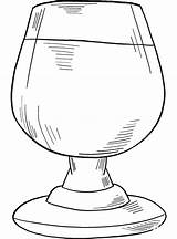 Glass Of Alcoholic Drink coloring Page  ColouringPages sketch template