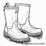 Rain Boots Coloring Pages  Free & Printable sketch template