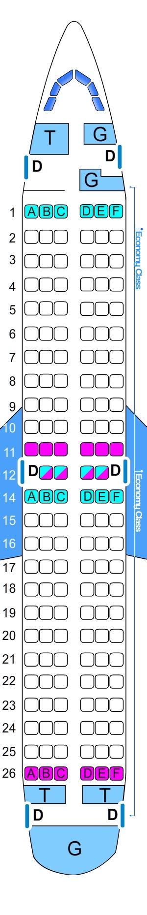 Seat Map Boeing B737 700 | SeatMaestro