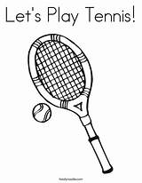 Lets Play Tennis Coloring Page  Twisty Noodle sketch template