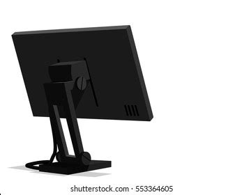 Isolated Desktop Monitor On Transparent Background Stock Vector (Royalty Free) 553364605 ...
