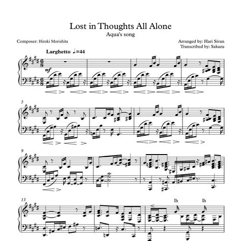 Lost in Thoughts all Alone - Full Score.pdf | DocDroid