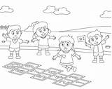 Hopscotch Coloring Pages sketch template