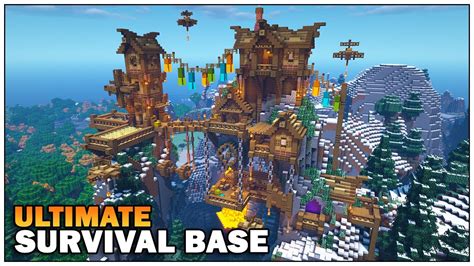 Minecraft Timelapse - The Ultimate Survival Mountain Base!!! [World ...