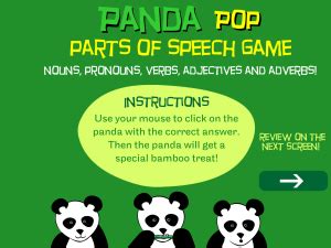 Parts of Speech Games for Students | 5th Grade Files