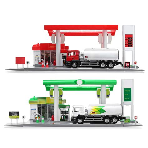 Brand New Model Toys Gas Petrol Service Station with 1:64 Diecast Toy ...